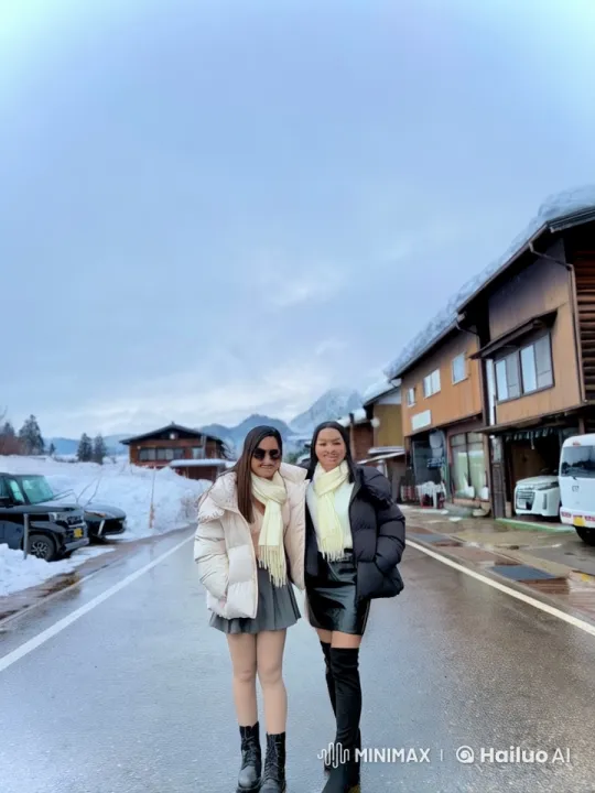 Snowy Village Kung Fu Display by Animated Women – AI Generated Video | Hailuo AI