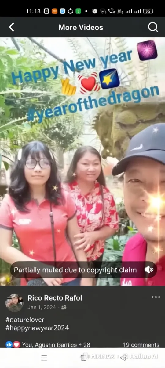 New Year's Day 2024 Celebration with Kungfu in a Lush Garden – AI Generated Video | Hailuo AI