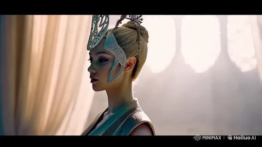 Ethereal Beauty: Serene Woman in Graceful Light – AI Generated Video | Hailuo AI