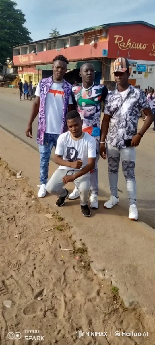Four Young Men on Street with Casual, Stylish Clothes – AI Generated Video | Hailuo AI