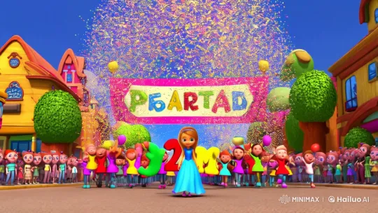 The Alphabet Parade: Celebration Under a Rainbow Sky – AI Generated Video | Hailuo AI