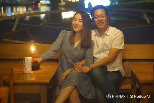 Couple's Intimate Nighttime Martial Arts Display – AI Generated Video | Hailuo AI