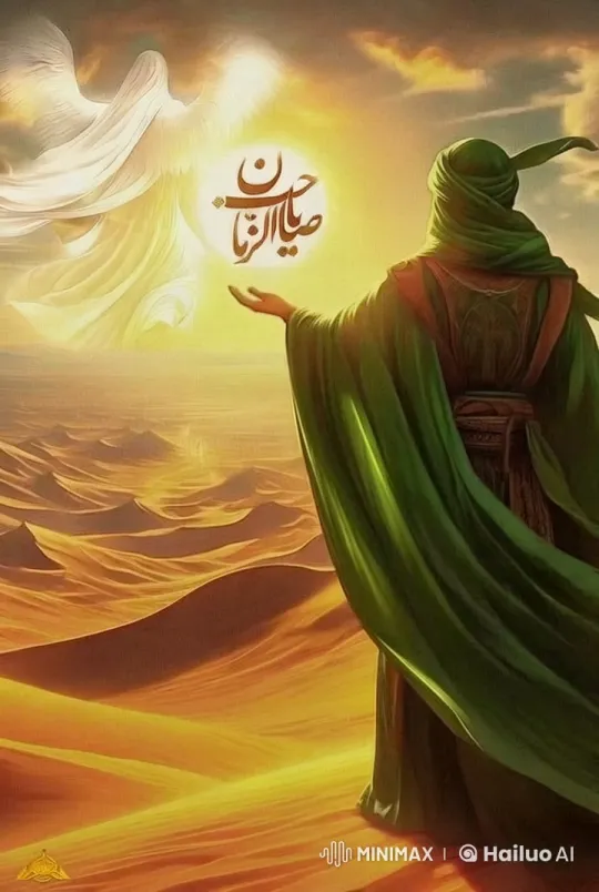 Mystical Angel Encounter in Desert at Sunrise – AI Generated Video | Hailuo AI