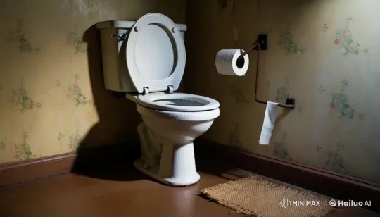 Fluffy Blue Monster Prepares to Use an Old-Fashioned Bathroom – AI Generated Video | Hailuo AI