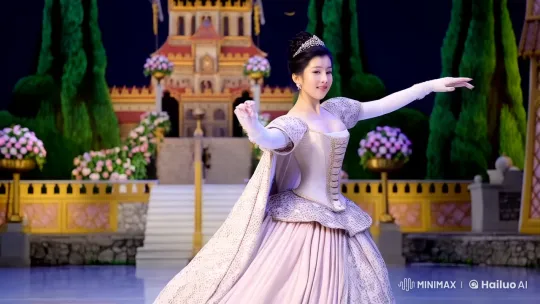 Elegant Ballet Performance in Medieval European Castle Setting – AI Generated Video | Hailuo AI