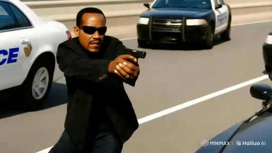 Drug Lord Evades Police in High-Speed Highway Chase – AI Generated Video | Hailuo AI