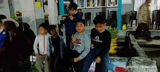 Children's Energetic Evening Gathering at Night – AI Generated Video | Hailuo AI