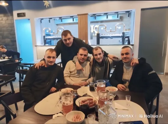 Friends Celebrating with Drinks and Dance in Cozy Restaurant – AI Generated Video | Hailuo AI