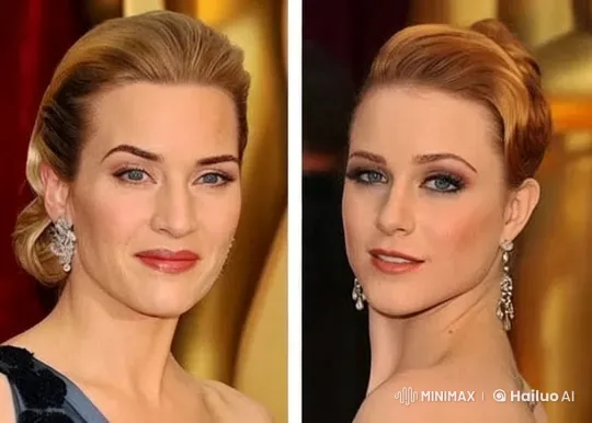 Winslet and Wood's On-Screen Lesbian Kiss Scene – AI Generated Video | Hailuo AI