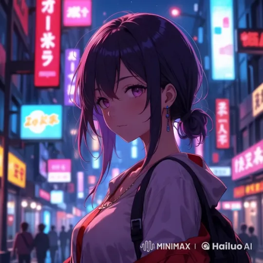 Japanese Girl Sings in Realistic HDR 9:16 Live2D Video – AI Generated Video | Hailuo AI