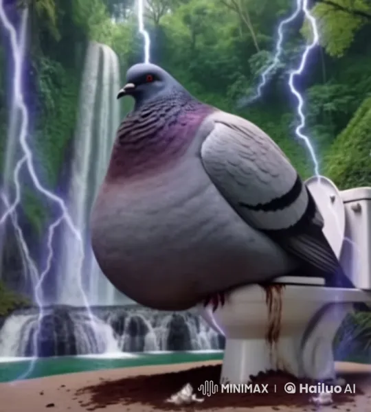 Pigeon Chaos in Enchanted Forest Setting – AI Generated Video | Hailuo AI