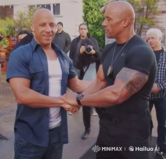 Diesel and Johnson's Intense Dominance Struggle – AI Generated Video | Hailuo AI