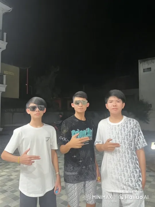Animated Martial Arts Performance by Three Young Men – AI Generated Video | Hailuo AI