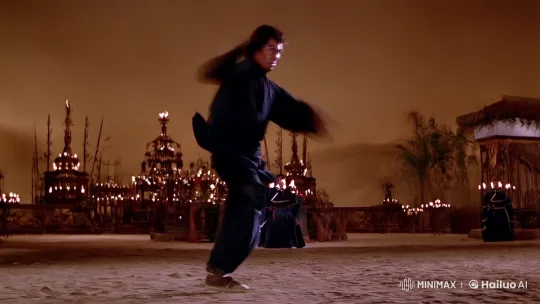 Dynamic Kung Fu Display Captured by Fluid Camera Work – AI Generated Video | Hailuo AI