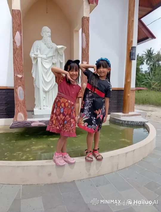 Traditional Outfits, Kungfu Poses in Temple Courtyard – AI Generated Video | Hailuo AI