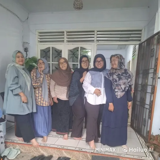 Six Women Engage in Playful Kungfu Dance in Front of House – AI Generated Video | Hailuo AI