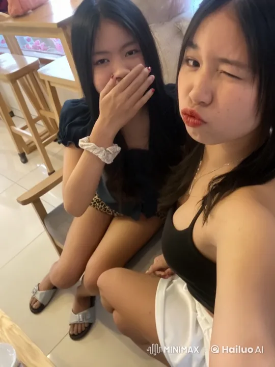 Young Women Practicing Kung Fu in Café Setting – AI Generated Video | Hailuo AI