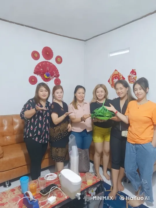 Festive Friends Celebrate with Green Packets – AI Generated Video | Hailuo AI