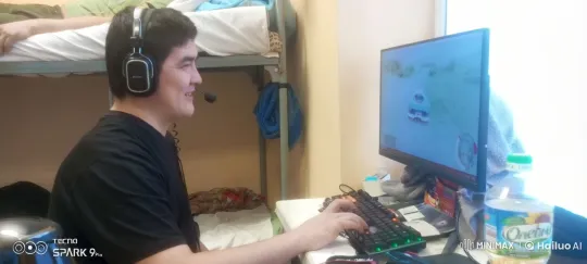 Gamer Enthusiastically Playing Car Racing Game – AI Generated Video | Hailuo AI