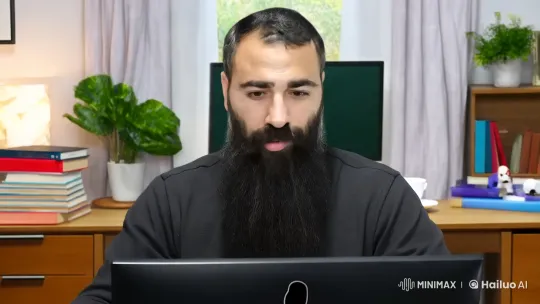 Middle-aged man overwhelmed by falling fruits and stampeding animals – AI Generated Video | Hailuo AI