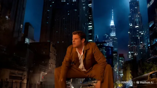 Man Transforms into Colossal Monster in Urban Night – AI Generated Video | Hailuo AI