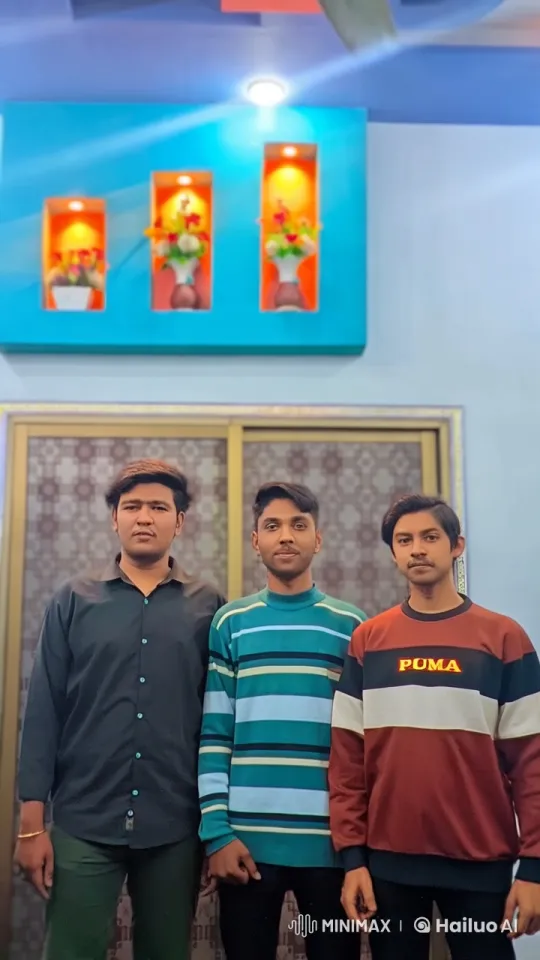 Young Men Engage in Playful Dispute Indoors – AI Generated Video | Hailuo AI