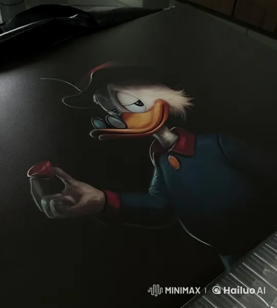 Cartoon Duck Enjoying Herbal Drink in Live2D Animation – AI Generated Video | Hailuo AI
