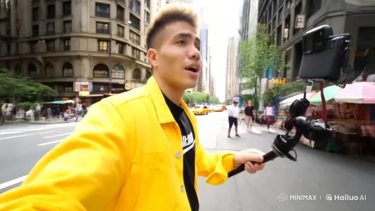 Vibrant Morning Walk Vlog in New York City – AI Generated Video | Hailuo AI