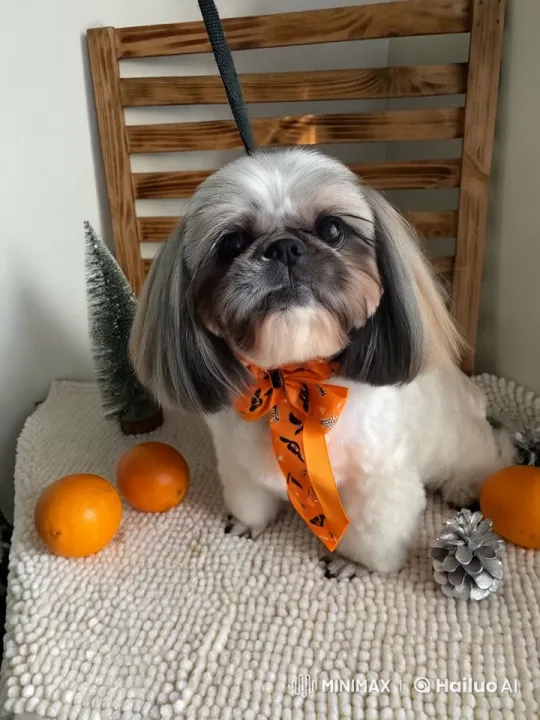 Adorable Shih Tzu Dog Does Chores in Festive Apron – AI Generated Video | Hailuo AI
