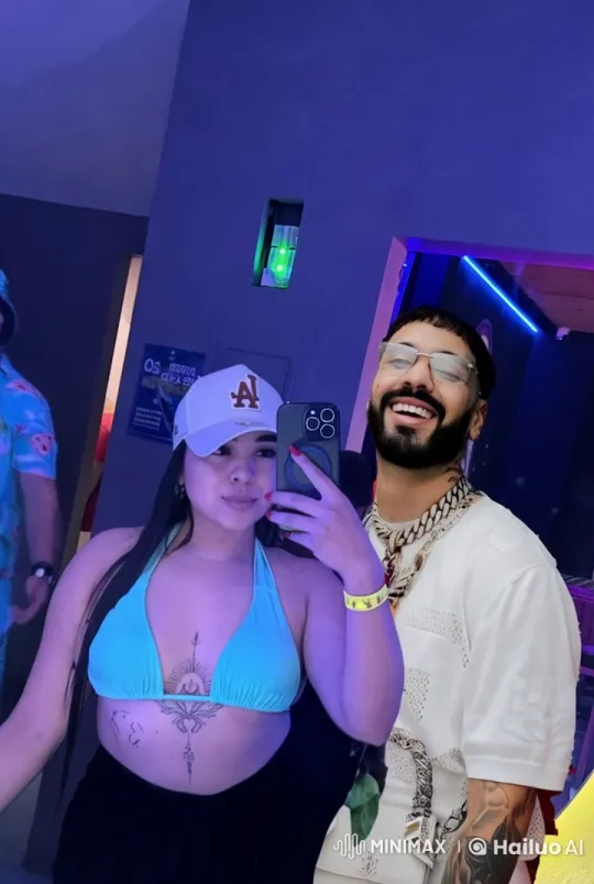 Couple in Blue Bikini and White Shirt Share Kiss in Live2D Animation – AI Generated Video | Hailuo AI