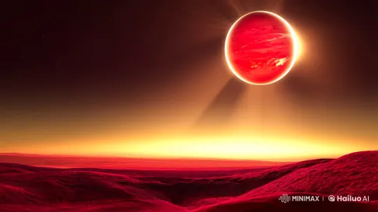 Futuristic Mars Landscape with Luxurious Lipstick Reveal – AI Generated Video | Hailuo AI