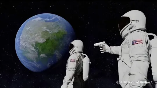 Astronauts in Space: Shock, Dialogue, and Tragedy – AI Generated Video | Hailuo AI