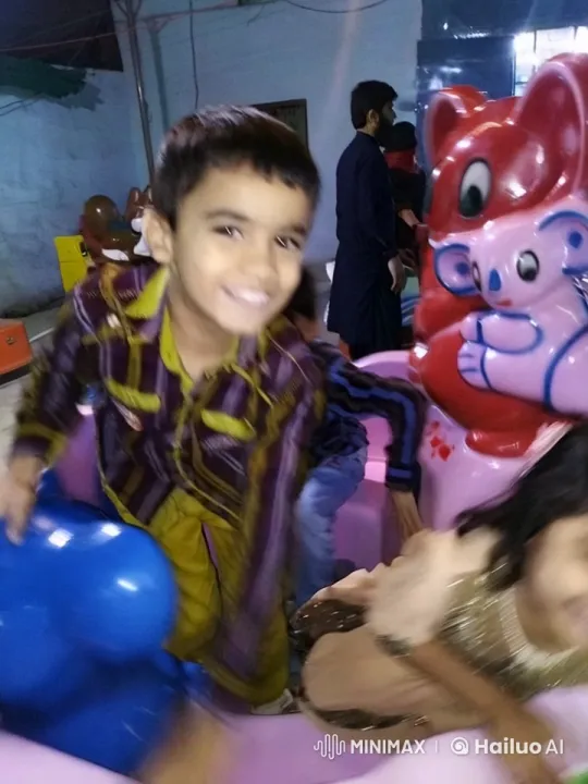 Children Enjoy Merry-Go-Round at Colorful Amusement Park – AI Generated Video | Hailuo AI
