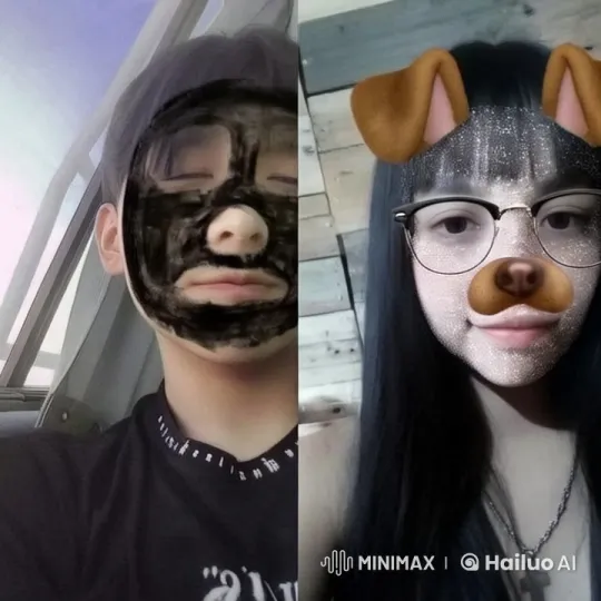 Couple in Split-Screen Live2D Video Shows Affection Across Distances – AI Generated Video | Hailuo AI