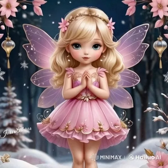 Magical Fairy Girl in Enchanted Snowy Forest – AI Generated Video | Hailuo AI