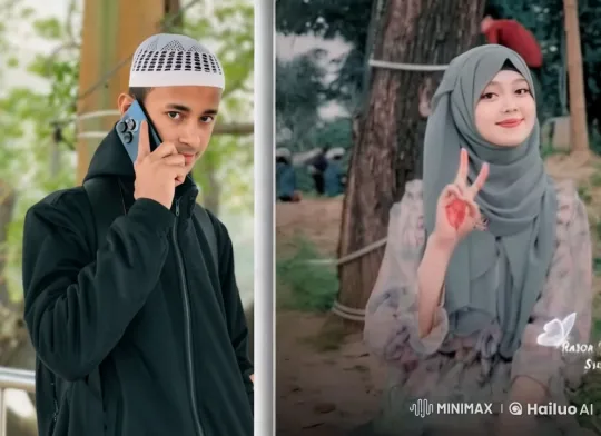 Outdoor Call with Peace Sign and Butterfly Tattoo – AI Generated Video | Hailuo AI