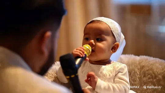 Baby Girl in White: Serenity and Innocence Captured – AI Generated Video | Hailuo AI