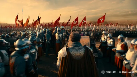 Crusades Epic: Saladin vs. Baldwin IV on a Tumultuous Battlefield – AI Generated Video | Hailuo AI
