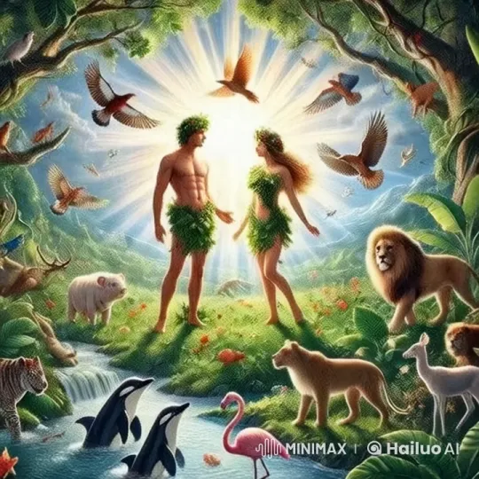 Lush Jungle with Animated Life in Live2D Art – AI Generated Video | Hailuo AI