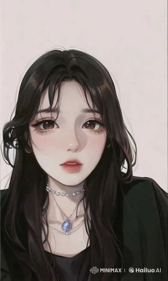 Girl with Glowing Necklace Enchanted by Night Sky – AI Generated Video | Hailuo AI