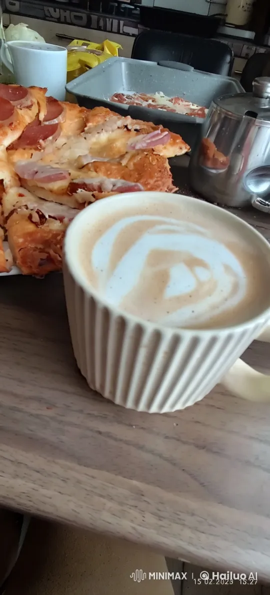 Cozy Morning with Coffee, Croissant, and Cat – AI Generated Video | Hailuo AI