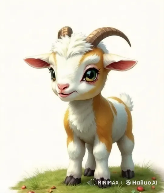 Cute Goat Explores Jungle in Live2D Animation – AI Generated Video | Hailuo AI