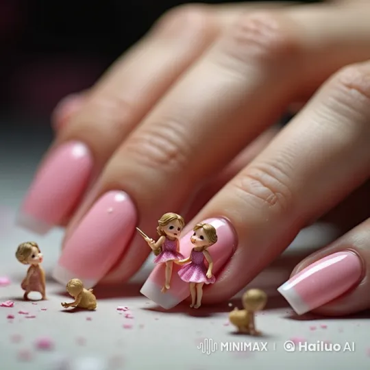 Magical Fairies Paint Sparkling Nails on Fluffy Blanket – AI Generated Video | Hailuo AI