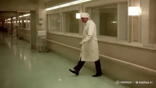 1960s Surgeon: Precision in a Pristine Hospital Setting – AI Generated Video | Hailuo AI