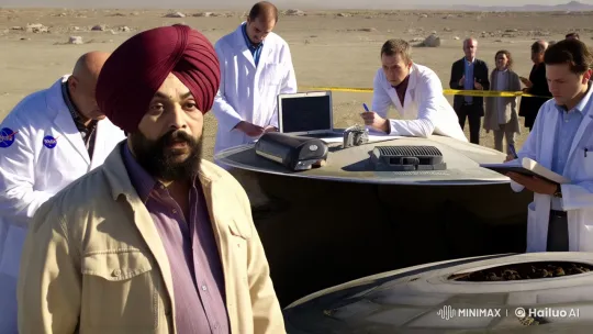 NASA Investigates Mysterious UFO Crash in Desolate Area – AI Generated Video | Hailuo AI