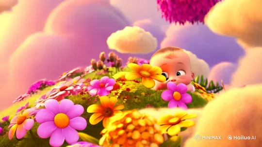 Baby in a Whimsical Wonderland of Color and Light – AI Generated Video | Hailuo AI