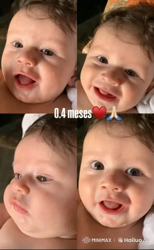 0.4 Months Baby's Close-Up Portrait – AI Generated Video | Hailuo AI