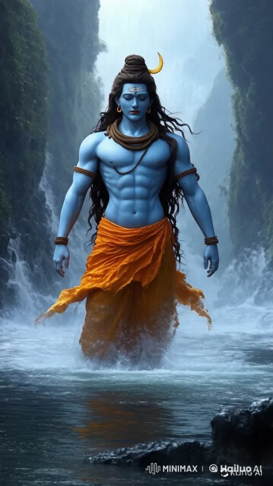 Shiv Walks Through Serene Canyon in Live2D Animation – AI Generated Video | Hailuo AI