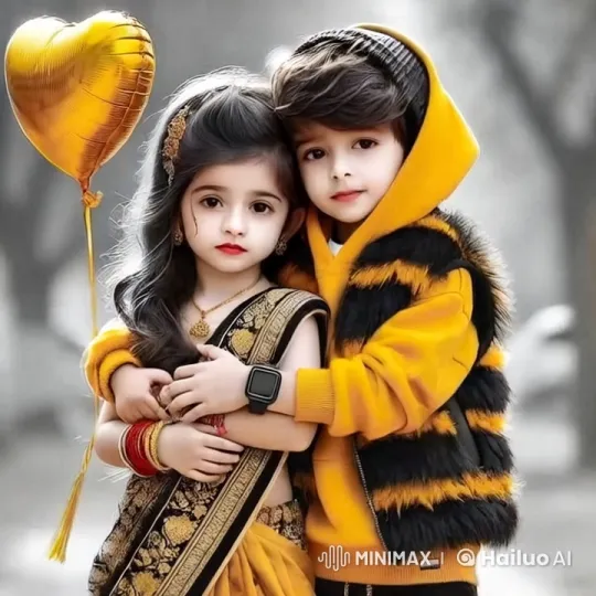 Young Couple in Park with Traditional and Modern Attire – AI Generated Video | Hailuo AI