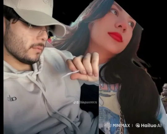 Affectionate Moment Between Couple in Live2D Animation – AI Generated Video | Hailuo AI